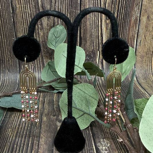 Evereve Arch Fringed Earrings