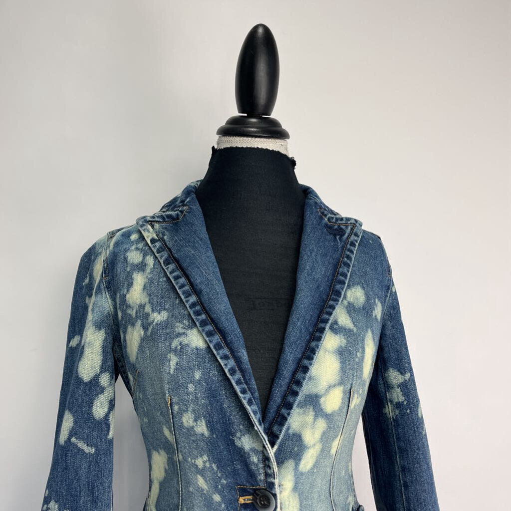 Gap Bleach Splatter Blazer