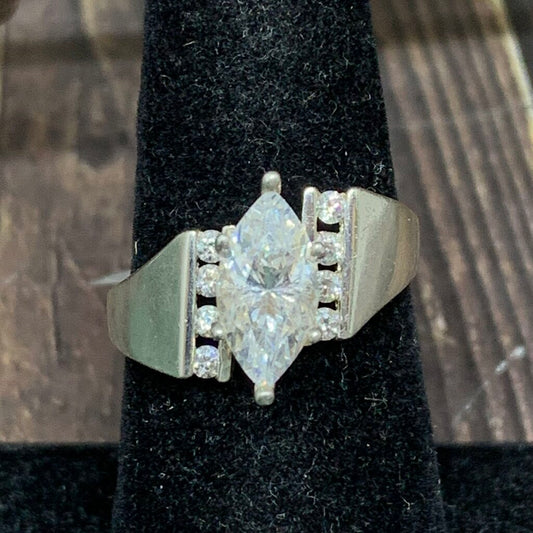 Sterling and CZ Ring