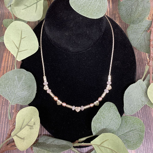 Brighton Heart & Pearl Necklace