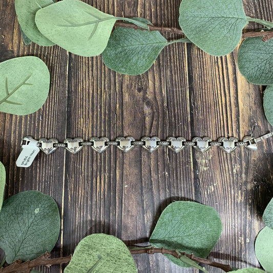 Brighton Cafe Au Lait Heart Bracelet