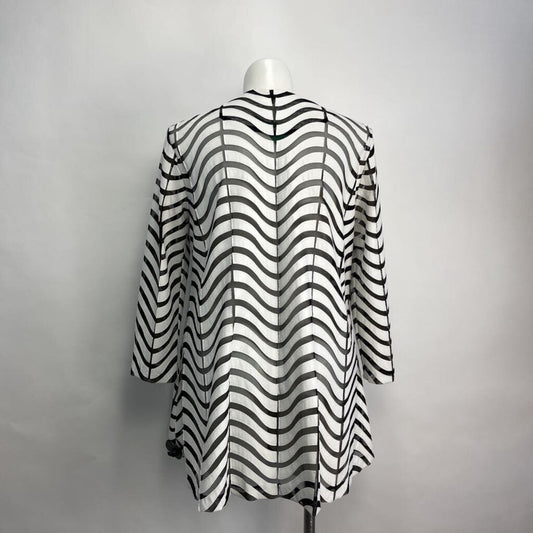 Joseph Ribkoff Sheer-Stripe Jacket