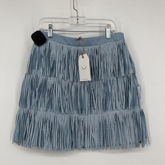 Free the Roses Fringed Mini Skirt