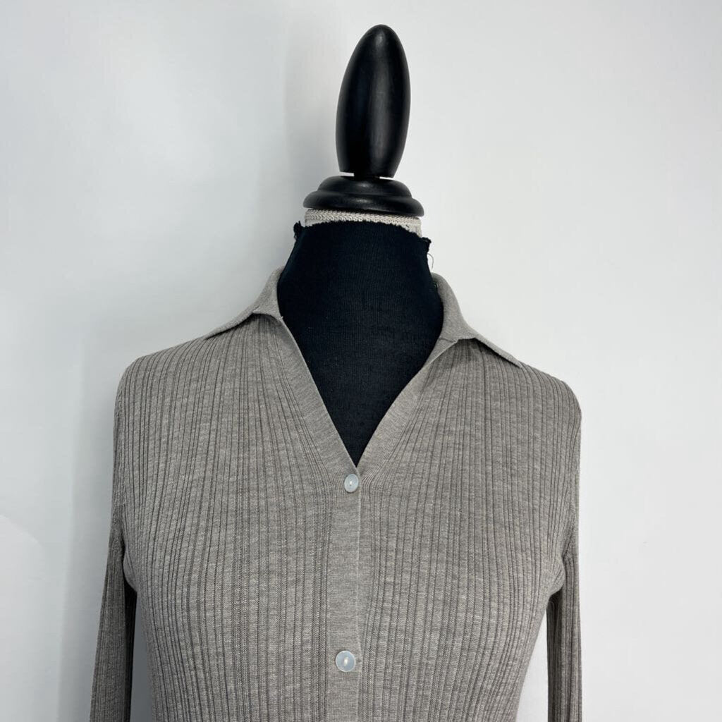 Theory L/s Silk Cardigan Dress