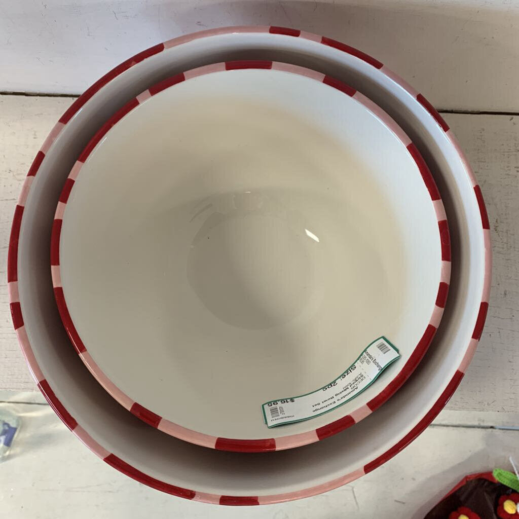 Striped Mixing Bowl Set