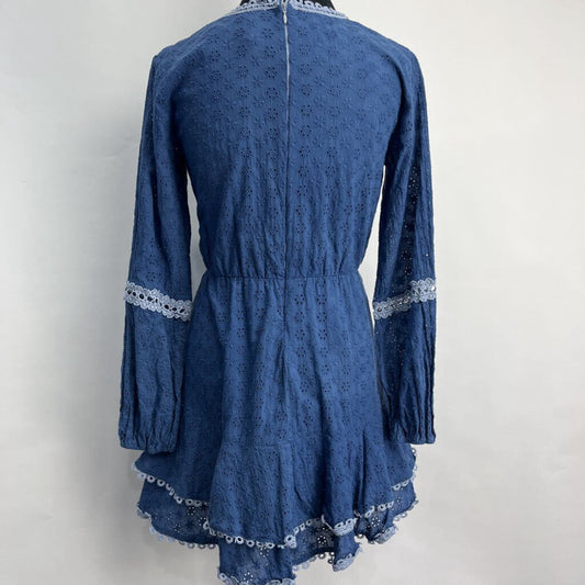 Aqua L/s Eyelet Shirt