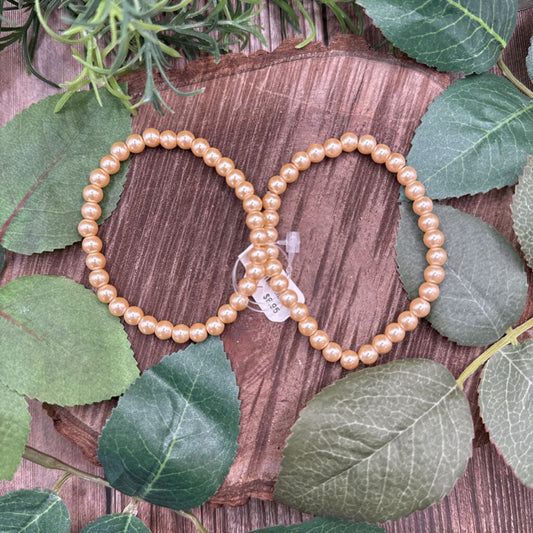 Faux Pearl Stretch Bracelets