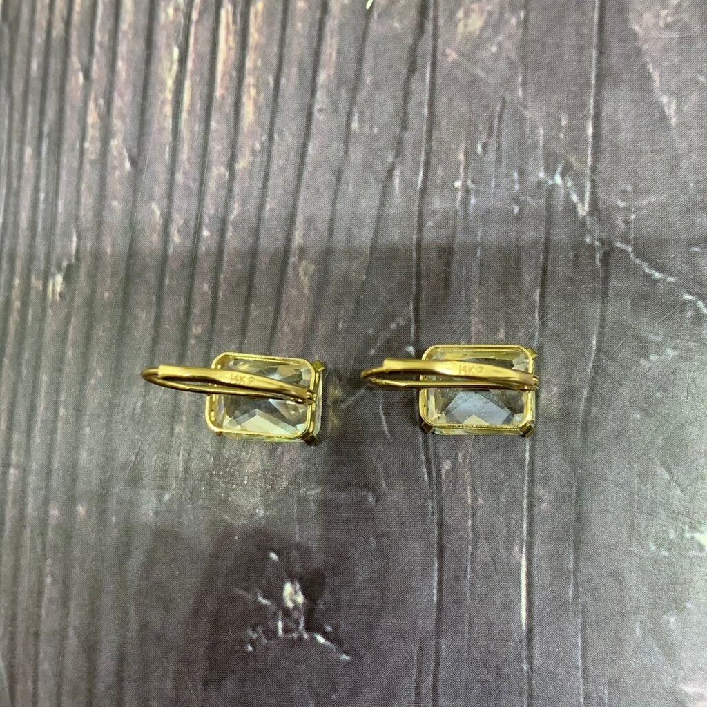 14k Gem Stud Earrings