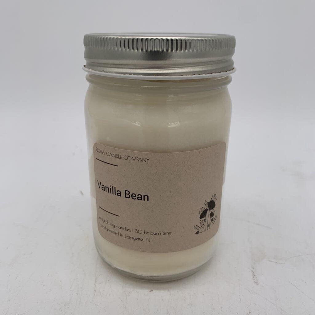 Vanilla Bean 12oz Mason Jar Candle