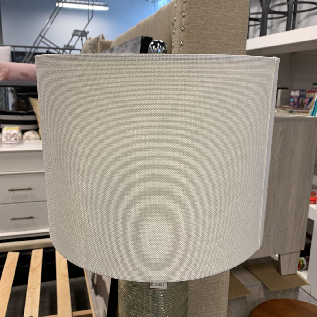 Ridged Glass Lamp Base