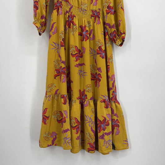 Tucker L/s Silk Floral Dress
