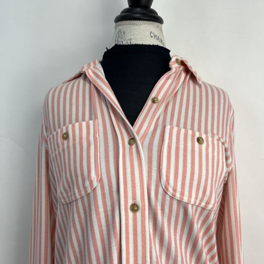 Faherty L/s Striped Flannel Shirt