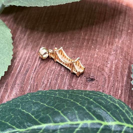 14k YG Golden Gate Bridge Pendant