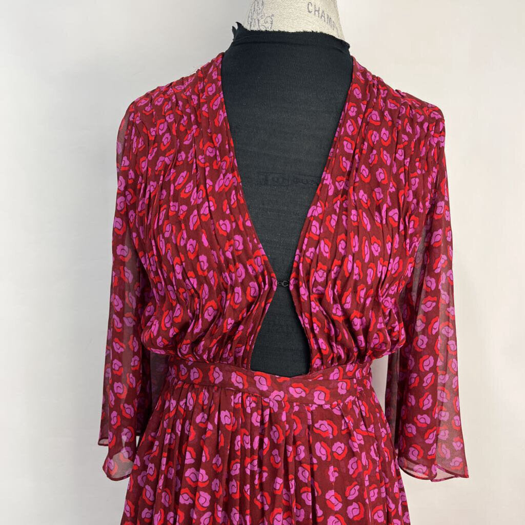 DVF Silk Floral Wrap Dress