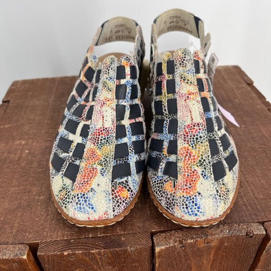 Rieker Woven Croco Heel