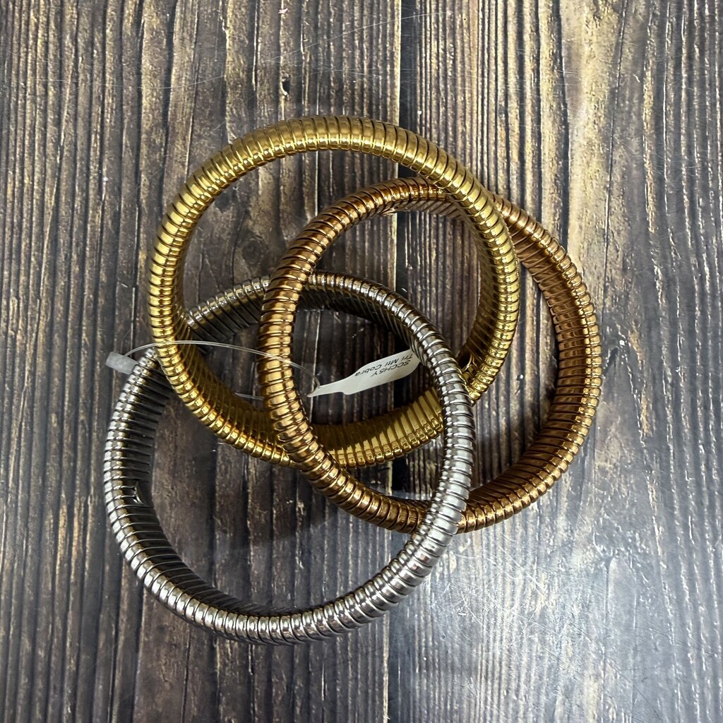 Tri Tone Cobra Bangle