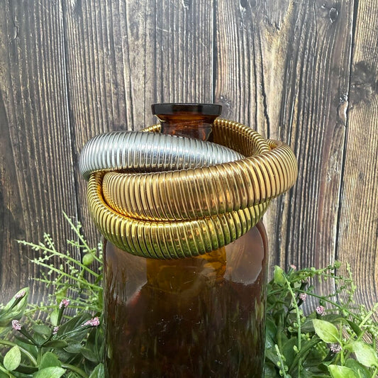 Tri Tone Cobra Bangle