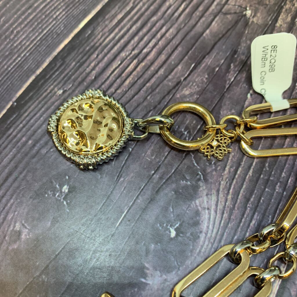 White House Black Market Mixed Coin Bracelet