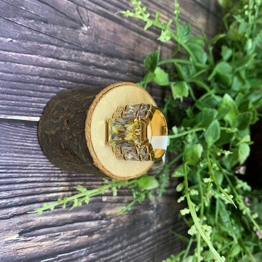 Crystal Statement Ring