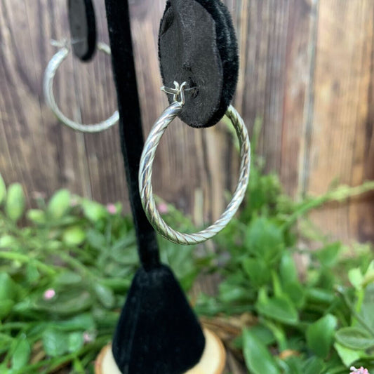 Sterling Hoop Earrings