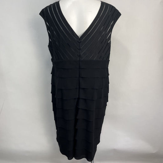 Adrianna Papell Slvls Layered Dress