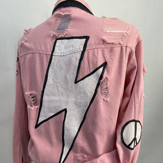 Wren + Glory Distressed Jacket