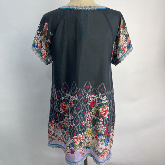 Johnny Was S/s Floral Shirt