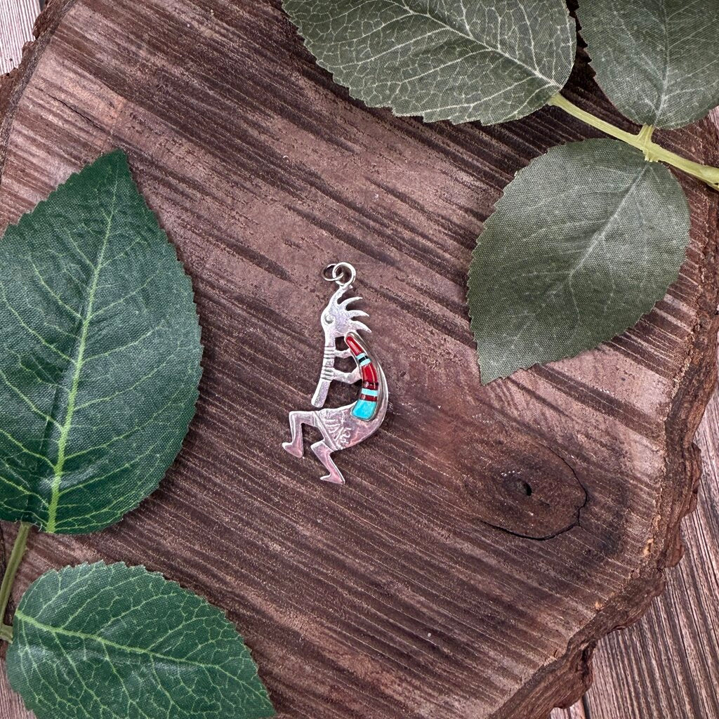 Sterling Kokopelli Pendant