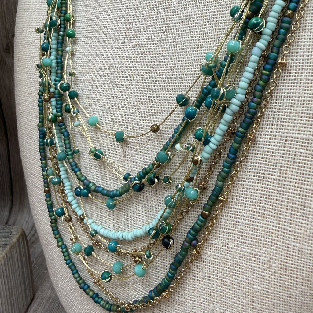 Marquet Crystal & Stone Necklace