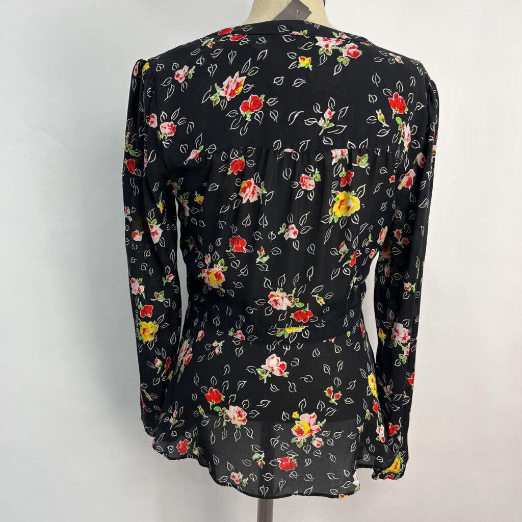 Veronica Beard Silk Floral Blouse