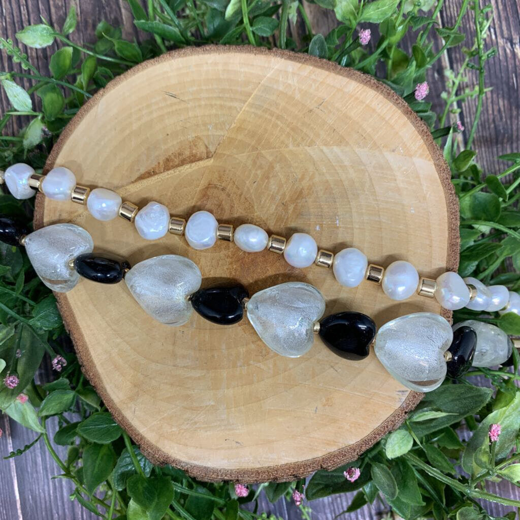 Anthropologie Hearts Necklace