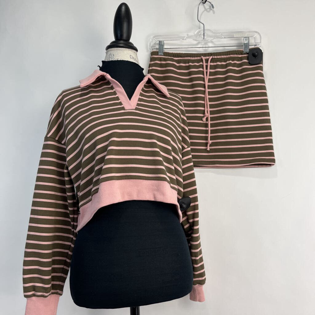 Pink Lily 2pc Stripe Dress