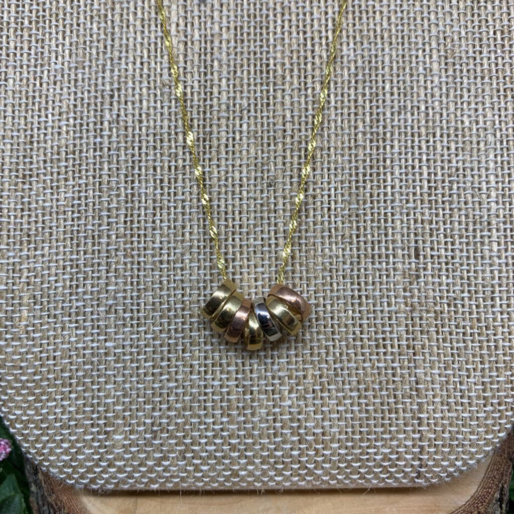 14k Circles of Life Necklace