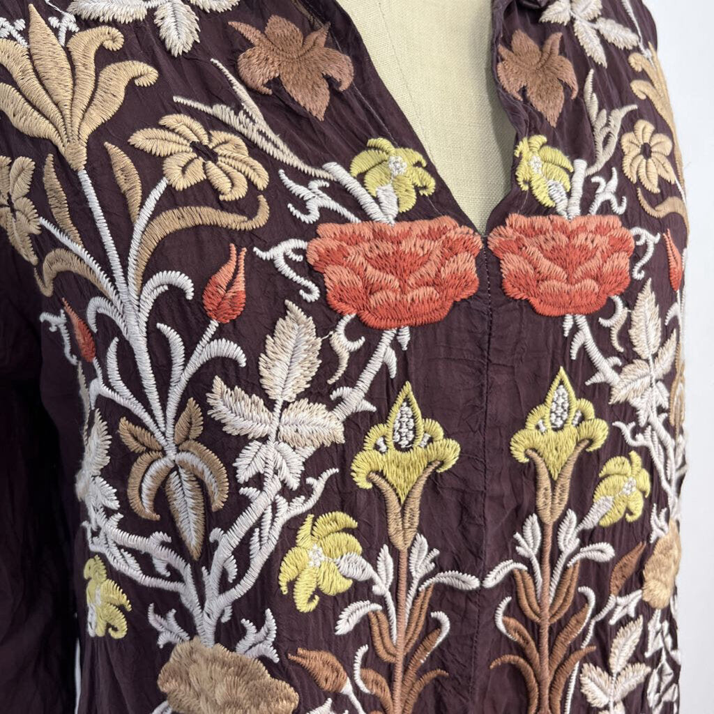 Johnny Was L/s Floral Shirt