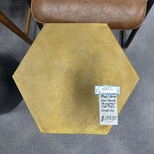 Four Hands Hexagonal Side Table
