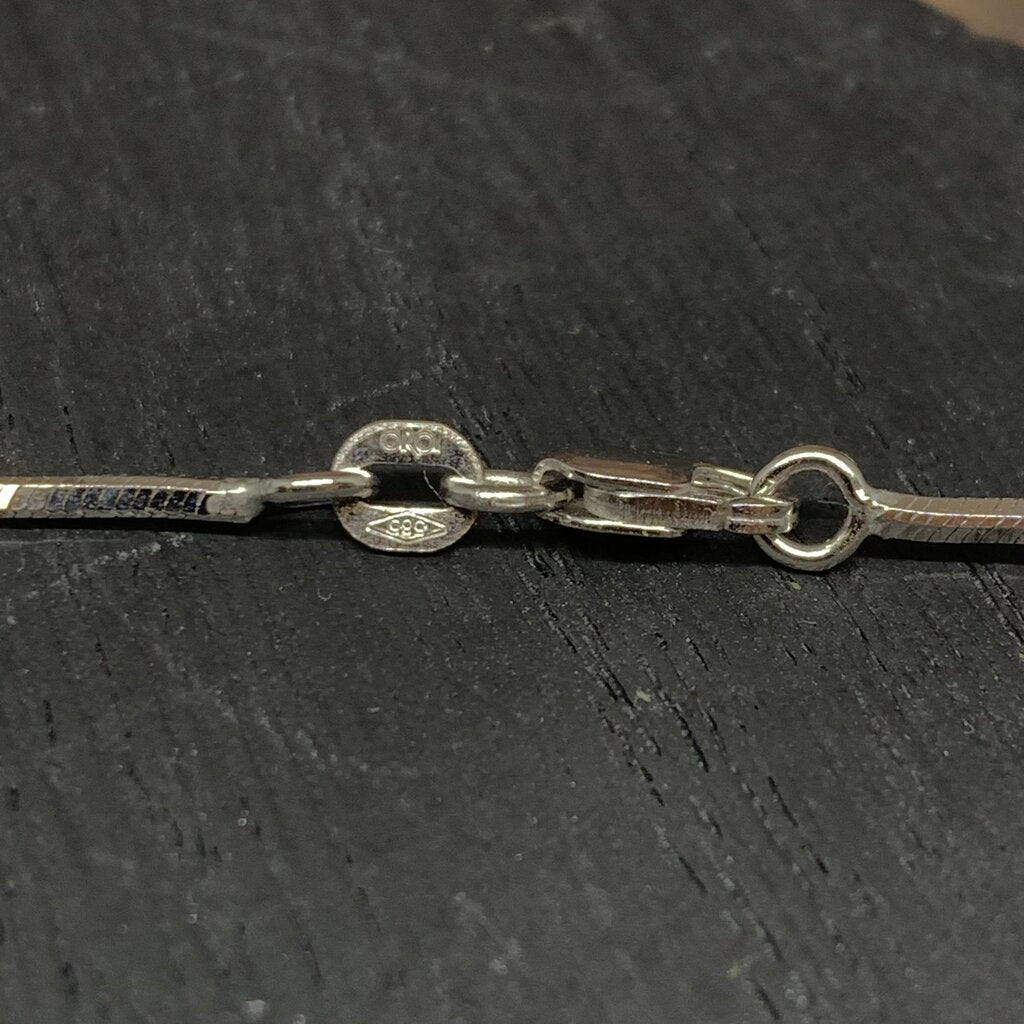 14k White Gold Chain Necklace