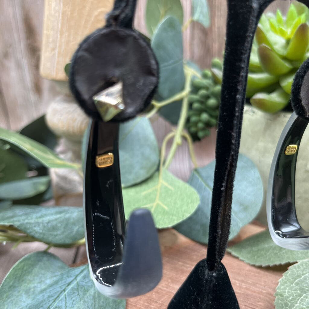 Alexis Bittar Lucite Hoop Earrings