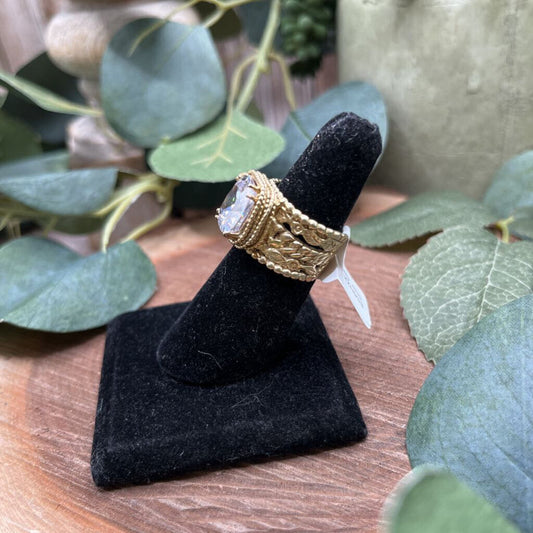 Sterling CZ Statement Ring