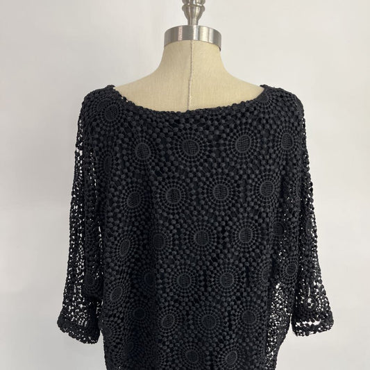 Chicos S/s Lace Shirt