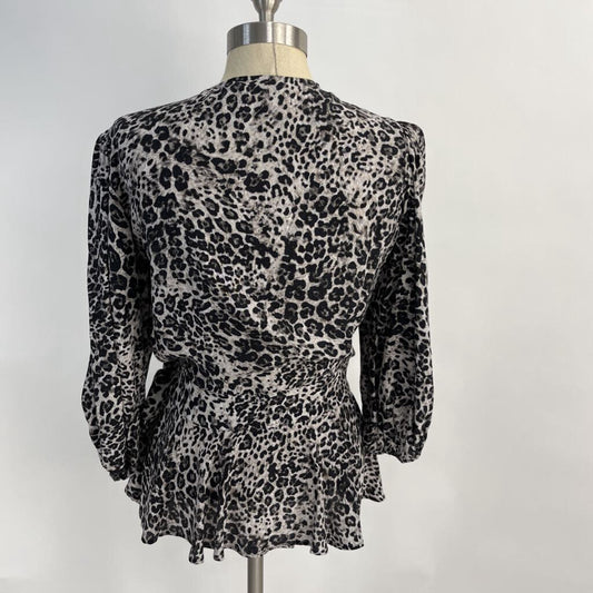 BR 3/4 Slv Wrap Shirt