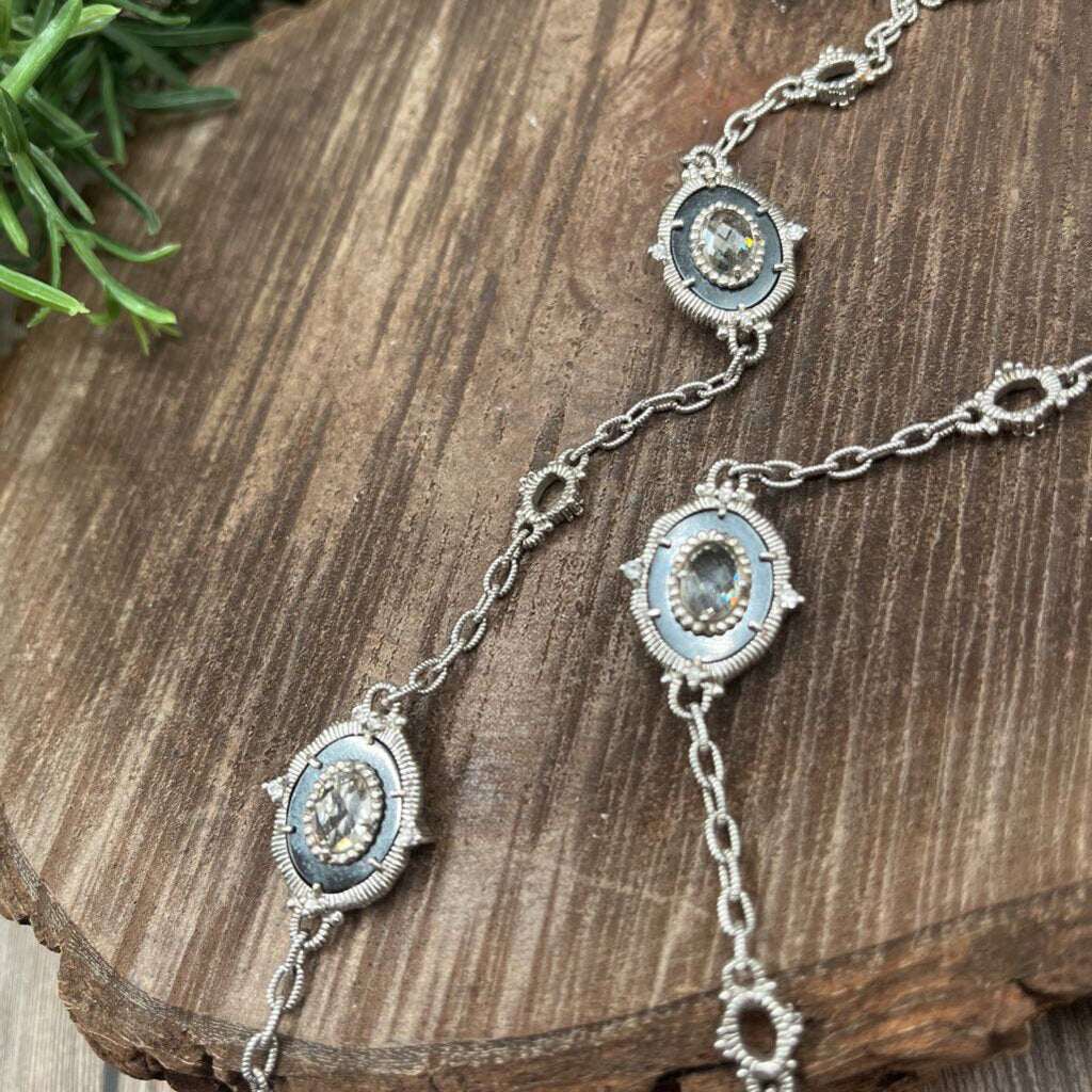 Judith Ripka Gem Station Necklace