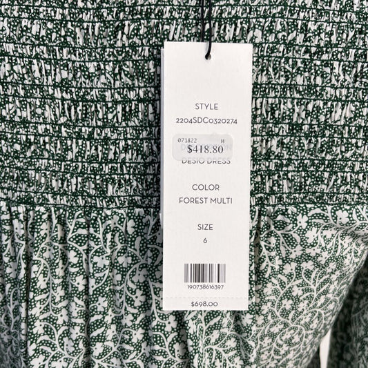 Veronica Beard L/s Floral Silk Dress