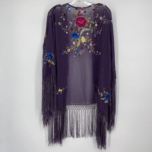 Aris Floral Fringed Kimono
