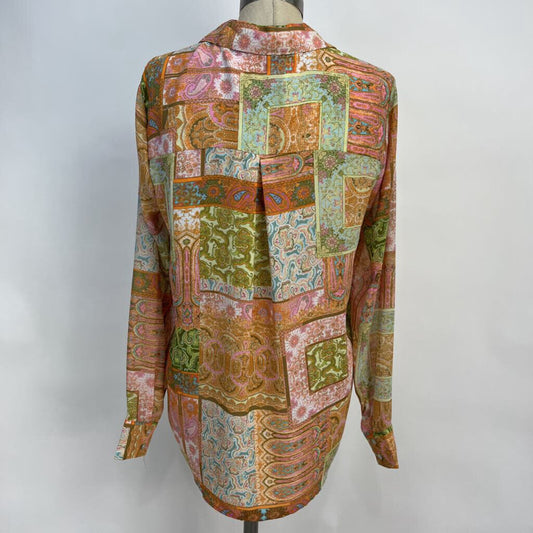 Rose + Olive L/s Print Shirt