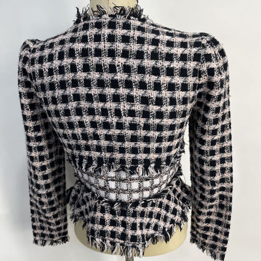 Rebecca Taylor Woven Plaid Blazer