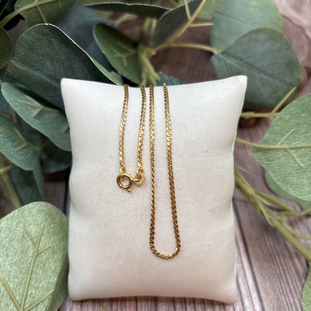 18K YG Chain Necklace