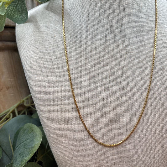 18K YG Chain Necklace