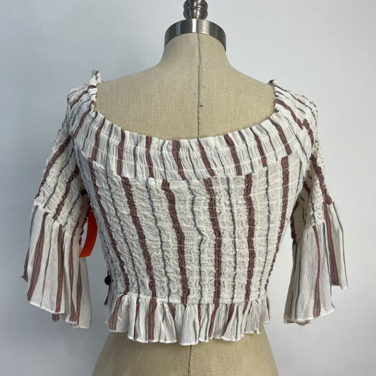 FP Off Shoulder Stripe Shirt
