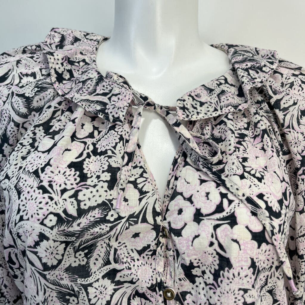 Anthropologie L/s Floral Shirt