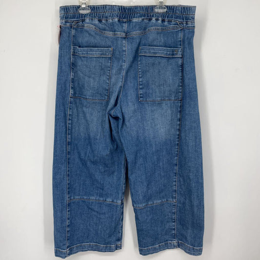 Pilcro Wide Leg Crop Jeans